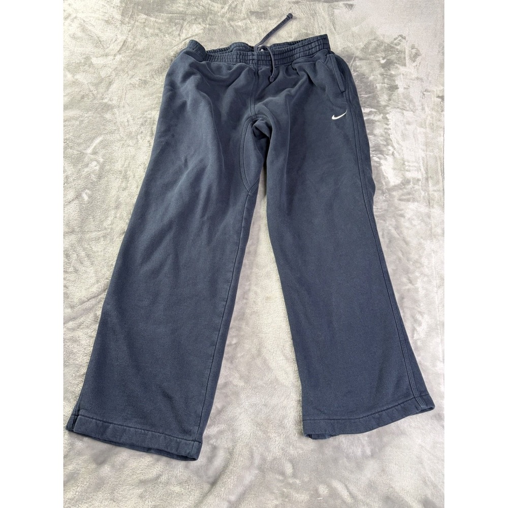 Nike Mens Fleece Sweatpants 2XL Blue Interior Lining Elastic Waist Drawstring